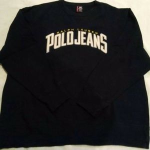 Ralph Lauren Polo Jeans Giant Spell Out Navy XL